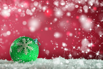 Christmas star ball and other decorations.