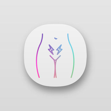 Menstrual cramps and pain app icon