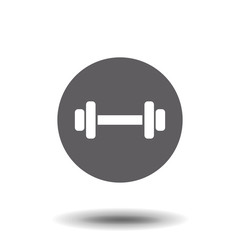 Dumbbell for gym icon , sign design