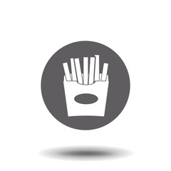 French fries icon. Simple vector illustration.