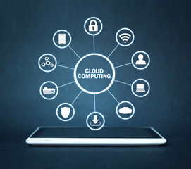 Cloud Computing. Information technology concept