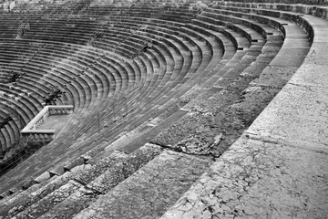 Stone steps of the arena in Verona