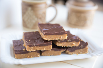 homemade nut chocolate candy bars