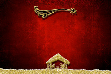 Christmas Nativity Scene greetings cards