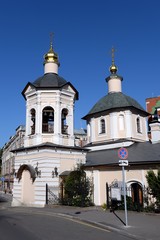 Fototapeta na wymiar Church of St. Sergius of Radonezh in Krapivniki in Moscow