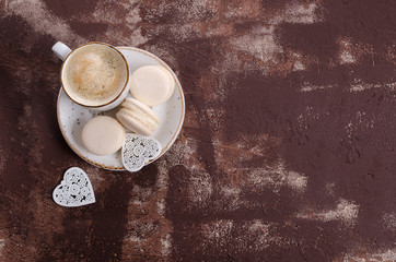Traditional beige macaroons