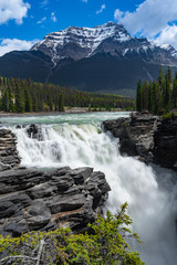 Athabasca Falls in Jasper national park