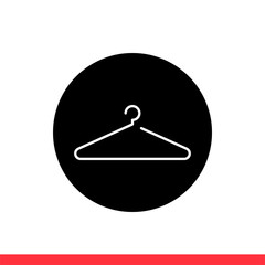 Hanger icon vector, rack symbol sign