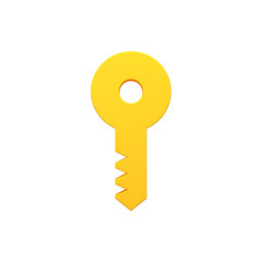 Key 3d volumetric icon image isolated illustration