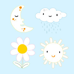 nature page coloring vector design