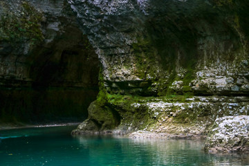 Martvili canyon in Georgia
