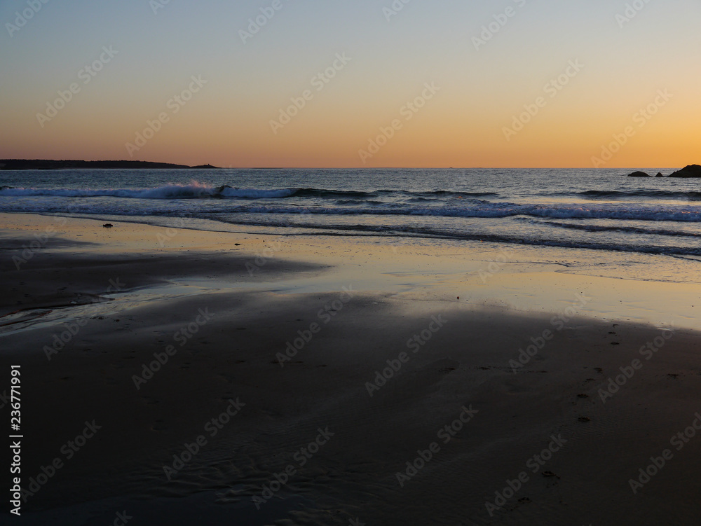 Wall mural sunset on the beach