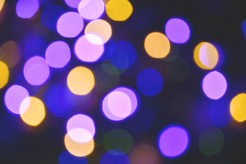 Christmas lights background. Colorful lights