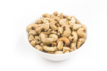 Cashew nuts in a bowl