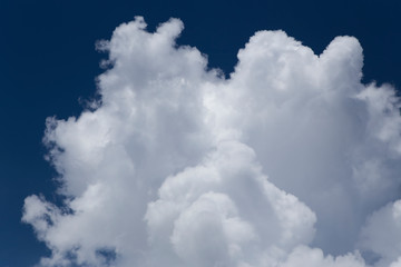 Blue sky with beautiful clouds.