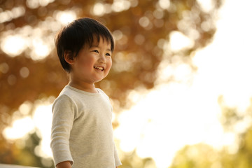 笑顔の男の子
