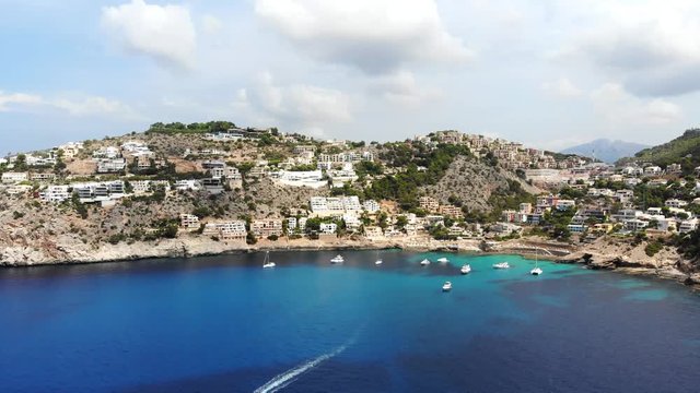 Aerial View, Flight over cala LLamp , Urbanitzaci&oacute;n D&lsquo;Andratx, Area Andratx, Mallorca