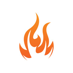 fire logo icon design template vector
