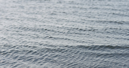 waves on a beach on a windy sunny day