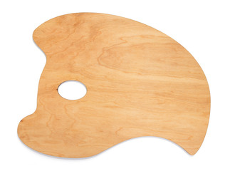 wooden palette isolated at white