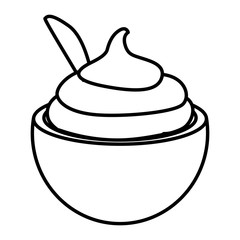 Sweet cupcake icon