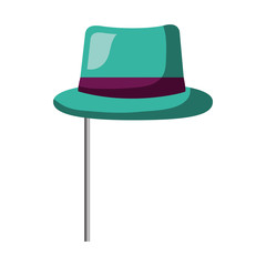 elegant hat male in stick