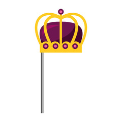 monarchical crown in stick