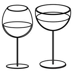 wine glasses icon