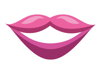 sensuality female lips icon