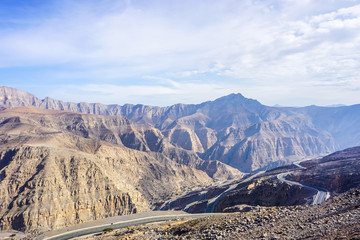 Jebel Jais Mountain Peaks View