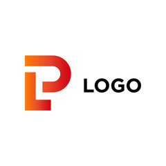 LP company logo vector template.