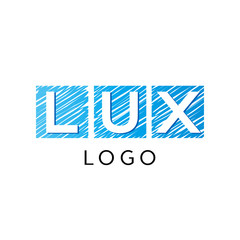 Lux company logo vector template.