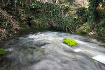 Močilnik (Mocilnik) and Retovje are two main springs of Ljubljanica River in Slovenia. The springs...