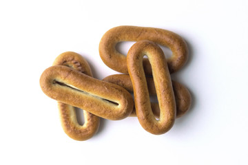 pretzels isolated on white background