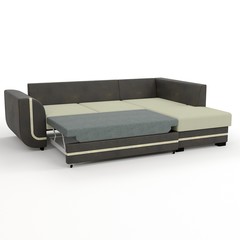 3D rendering. Modern sofa of simple shape