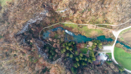 Močilnik (Mocilnik) and Retovje are two main springs of Ljubljanica River in Slovenia. The springs are positioned south of the town of Vrhnika.