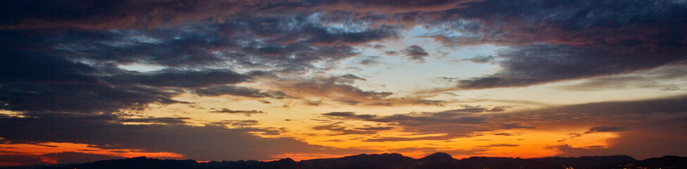Himmel bei Abenddämmerung