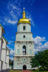 Fototapeta na wymiar Kiev Bell Tower of Saint Sophia's Cathedral