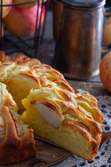 Cornish apple pie, traditional English pastries