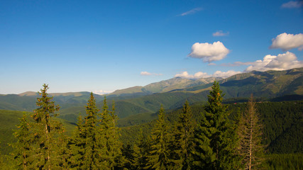 Panoramic view of the mountains