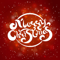 Merry Christmas and Happy New Year winter holidays greeting card with holidays objects. Vector illustration