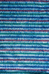 Blue washed faded jeans striped texture with seams