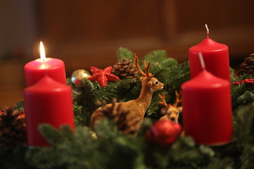 adventskranz christmas
