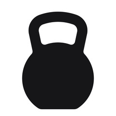 Kettlebell icon isolated on white background