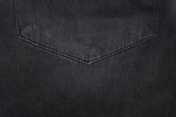 Black washed faded jeans texture with seams