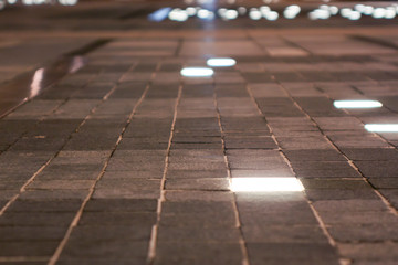 Modern Pavement Light. Outdoor Landscape Hard Paving Light in Plaza.