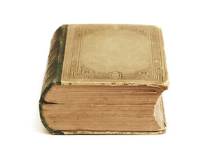 Vintage book isolated on white