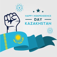 kazakhstan independence day vector design