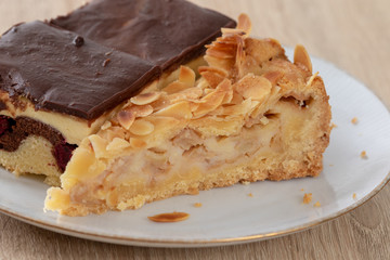 piece of apple pie on plate