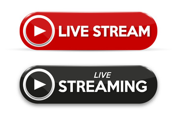 Live streaming concept isolated icon. Vector illustration for online broadcast and tv program.